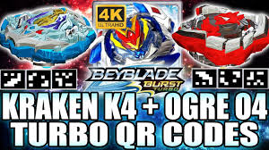 Check spelling or type a new query. Qr Codes Kraken K4 Ogre O4 In 4k Beyblade Burst Turbo App Youtuberandom