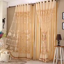Red curtains living room associated with the theater, because the curtain closing scene, traditionally performed in the same color. Luxury European Flower Printed Sheer Tulle Curtains For Living Room Red Yellow Gold Bottom Voile Curtains Drapes For Bedroom Buy Fashion Design Modern Transparent Tulle Curtains Window Treatments Living Room Children