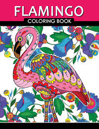 Pink flamingo bird coloring page from flamingos category. Amazon Com Flamingo Coloring Book Adults Coloring Book Zentangle And Doodle Design 9781976046537 Tiny Cactus Publishing Books