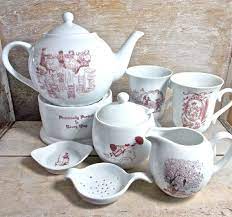 Mary Poppins Teapot Tea Set Mary Poppins Illustrations Sugar Etsy Tea Pots Tea Set Loose Tea