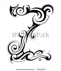 Decorative Letter Shape Font Type Z By Akv Via Shutterstock Alphabet Images Decorative Letters Typography Tutorial