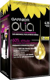 La couleur de cheveux marron glacé, pour qui ? Garnier Coloration Permanente Sans Ammoniaque Aux Huiles Naturelles De Fleurs Marron Glace 4 15 Olia Amazon Fr Beaute Et Parfum