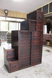 階段箪笥 ｇａｒａｇｅｍａｄｅ ガレージメイド 信楽 近江水屋箪笥 時代建具専門 日本の家具 インテリア 家具 棲家