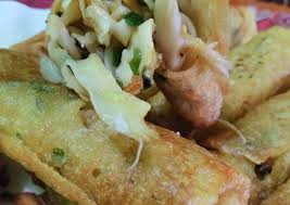 Resep goreng lumpia udang sayuran Lumpia Jamur Pedas Budaya Indonesia