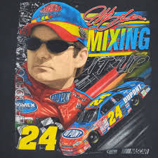 NASCAR Vintage 00s Jeff Gordon T-shirt the Winning Formula Chase Authentics  Black Tee 100% Cotton Size Extra Large XL free SHIPPING