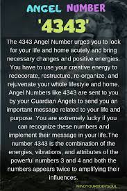 4343 Angel Number Meaning Symbolism Twin Flame Love Mind Your Body Soul