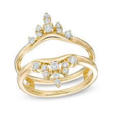 A ring enhancer is for larger rings to increase their size and look. 1 2 Ct T W Diamond Solitaire Enhancer In 14k Gold Zales