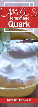 Homemade Quark Cheese Is Perfect On Its Own Mixed With Herbs Or Fruits Or Used For Baking Such As The German Cheesecake Recipe Quark Recipes Recipes Food