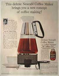 1955 Vintage Nescafe Coffee Maker Ad Vintage Beverage Ads Other Nescafe Coffee Coffee Maker Nescafe