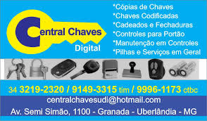 Central Chaves Digital | Chaveiro em Uberlândia