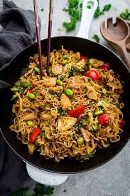 Teriyaki Chicken Ramen Noodle Stir Fry One Pot Skilet Ramen Stir Fry Chicken Ramen Noodle Recipes Top Ramen Recipes