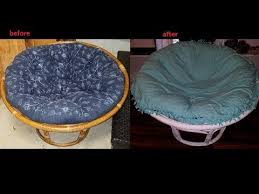 20 cozy ideas for home decorating with papasan chair cushion do you have an old papasan or satellite dish chair with a. Diy No Sew Papasan Cushion Cover Domestic Ginger Youtube