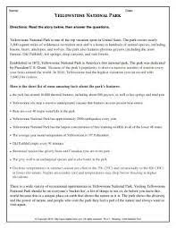 Yellowstone national park worksheets where is map of attractions weather in june. Worksheet Yellowstone National Park Learn The Facts About One Of The Top Vacation Spots In United Sates Yellowstone National Parks Middle School Projects