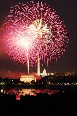 Experience breathtaking pyrotechnics over the National Mall during the 2026 milestone., AI generated