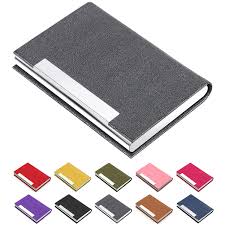 Now make your dull bulky wallets a thing of the past, and shift to a new, unique look, stylish, slim, sleek. Business Card Holder Business Card Case Luxury Pu Leather Stainless Steel Multi Card Case Business Card Holder Wallet Credit Card Id Case Holder For Men Women Gray Buy Online In Antigua And