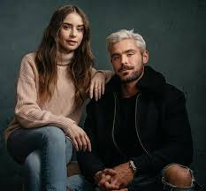 Lily Collins And Zac Efron In 2020 Portrait Lilly Collins Lily Collins