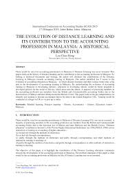 Pdf The Evolution Of Distance Learning And Its Contribution