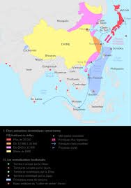 Des aires d´influence en concurrence. Japon Chine Concurrence Regionale Ts Carte Bilan Geographie Kartable