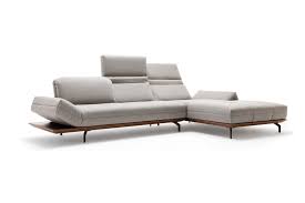 Hulsta Sofa Hs 420 Sofa Mit Ruckenfunktion Rampe In Nussbaum Stoff Jil In Grau Made In Germany Hulsta Sofa Sofa Wohnzimmer Design