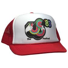 Vintage Us Festival Hat Music Concert Trucker 80s Mesh Cap Etsy In 2020 Vintage Trucker Hats Festival Hat Mesh Cap
