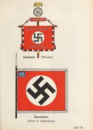 Deutsche arbeiterpartei sturmabteilung » (storm troops of the nsdap), reflecting the fact that these were. File Organisationsbuc00nati Orig 0455 Organisationsbuch Der Nsdap 1936 Tafel 30 Sturmabteilung Sa Standarte Sturmfahne Nazi Party Stormtroopers Brownshirts Flags No Known Copyright Cropped Jpg Wikimedia Commons