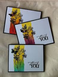 I love when i can make 2 easy cards in 10 minutes or less. So I Was Browsing On Pinterest A Bit Ago As I Often Do When I M Looking For Inspiration And I Came Across A Pin O Cards Greeting Cards Handmade Stamped Cards