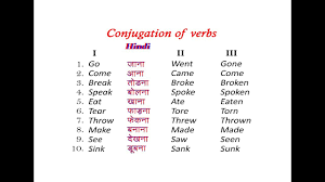 conjugation of verbs youtube