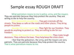 Some teachers choose to incorporate it as part of the final draft grade (for example, 15% of the. Ppt Sample Essay Rough Draft Powerpoint Presentation Free Download Id 2572262