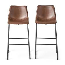 Lucca Vintage Brown Bar Stool Walmart Com Brown Bar Stools Bar Stools Bar Stools Kitchen Island