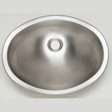 Stainless steel oval bathroom sink. Blanco Oval Drop In Bathroom Sink In Stainless Steel The Home Depot Canada