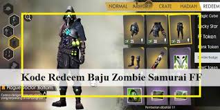 Dengan menggunakan kode redeem ff bundle zombie samurai ff ini, kalian bisa tukarkan untuk mendapatkan skin bundle zombie ff yang keren ini. Kode Redeem Baju Zombie Samurai Free Fire Work Gercepway Com