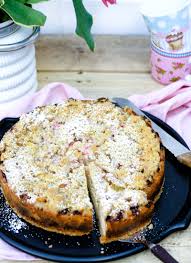 Rhabarber Quarkkuchen Mit Streuseln Rezept Mit Und Ohne Thermomix