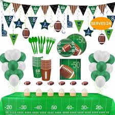 Football themed party decorating ideas. 10 Winning Super Bowl Party Decorations Parties365