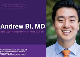 Faculty and Alumni, you are invited to the next Senior Talk this Wednesday,  March 6, delivered by Dr. Andrew Bi