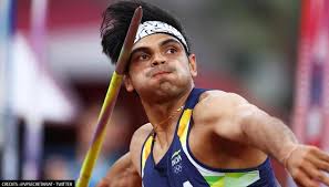 India's neeraj chopra holds the gold medal after winning in the final of the men's javelin throw event at the 2020 summer olympics, in tokyo, saturday, august 7, 2021. Ichzfbq1tm9clm