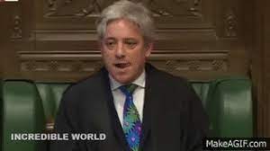 Created with video to gif maker. Common Speaker John Bercow Close To Tears After Survives Mps Defeat Plot To Oust Him On Make A Gif