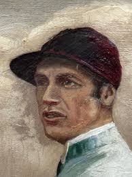 🏇 Victorian Oil Painting Derby Winner Melton With Champion Jockey Fred  Archer C1885