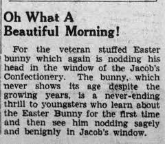 For this question we spent 7 hours on research (wikipedia, youtube, we biography. Valley Girl Views Jacobs Candy Home To The Nodding Easter Bunny In Danville Pa