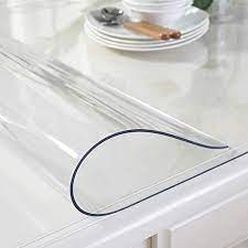 It´s no secret that dining room tables are prone to scratches, dents, heat damage and water damage, but table cloths can be a hassle and flimsy plastic coverings can look downright ugly! Ostepdecor Custom 84 X 60 Inch Clear Table Cover Protector 1 5mm Thick Table Protector For Dining Room Table Clear Plastic Tablecloth Protector Clear Table Cloth Table Pad For Kitchen Wood Grain In