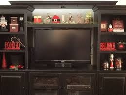 Christmas Decor Holiday Entertainment Center Christmas Living Rooms Diy Entertainment Center Entertainment Center Decor