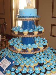Nautical Themed Baby Shower Cupcake Tower Nautical Baby Shower Cake Baby Shower Cupcakes Baby Shower Cupcake Tower