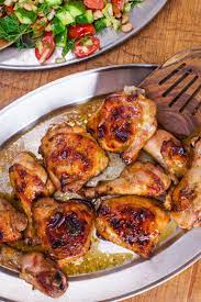 Not only are they more succulent than white meat, chicken thighs even stand up to reheating without drying out into sahara desert sand paste. Carla Hall S Brown Sugar Baked Chicken Recipe Chicken Dinner Baked Chicken Chicken Quarter Recipes