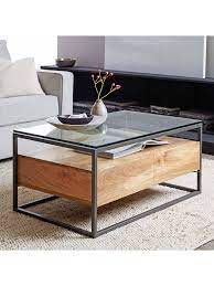 Each is made in a fair trade certified™ facility from sustainably sourced mango wood. West Elm Industrial Storage Box Frame Coffee Table Raw Mango Glass Coffee Tables Living Room West Elm Coffee Table Creative Coffee Table