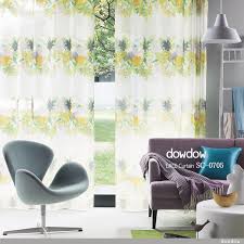 北欧モダン ボタニカル柄のプリントのレースカーテン シェード sc 0705 グリーン レース カーテン カーテン カーテン 柄