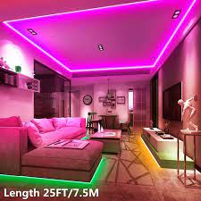 Maybe you would like to learn more about one of these? 25ft Led Light Strip Kit Color Changing Led Strip Lights Smd 5050 With 44 Key Ir Remote For Bedroom Party Cabinet Tv Decoration Diy Color Option Cut Design Rgb Strip Lights Walmart Canada