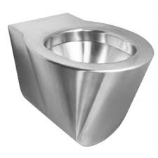 It has a lid that. Wall Hung Wc Brushed Stainless Steel Optima Autosanit Com