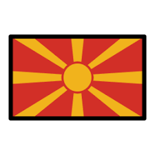 Removed the fill option in the svg head as it's less compatible, joined circles into one, removed negative viewbox. North Macedonia Emoji Flagpedia Net