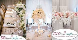 We're having a very small wedding, around 27 people, we've decided to just have one long table which is 4 6ftx5ft tables together, with two half round ones on each end. Diy Wedding Centerpieces Diy Table Centerpiece Ideas