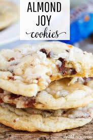 Easy Almond Joy Cookie Recipe I Heart Naptime Recipe Almond Joy Cookies Cookies Recipes Christmas Almond Joy