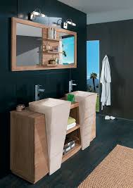 Meubles Salle De Bains En Bois Massif Et Vasque Double A Prix Tout Doux Meuble Salle De Bain Salle De Bain Salle De Bain Teck